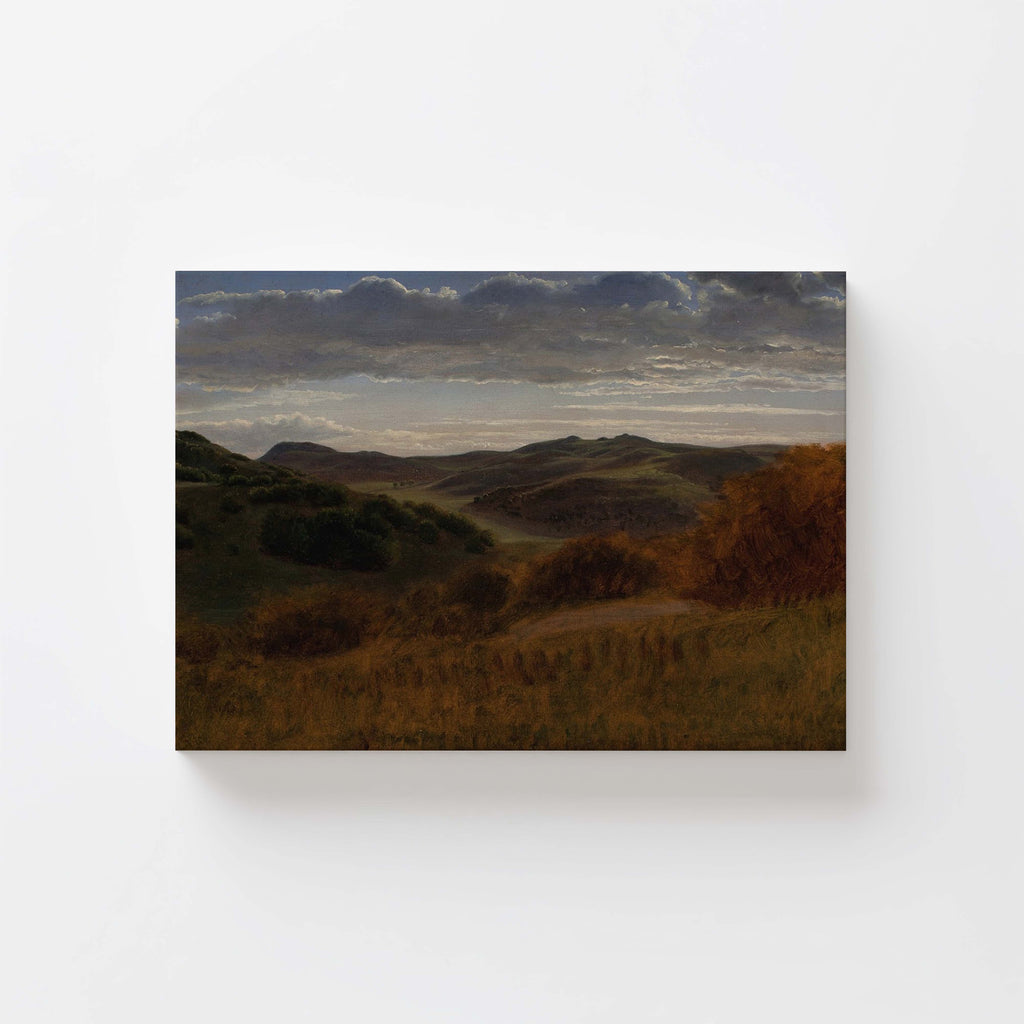 Autumn Forest Landscape Art Print — Cozy Fall Wall Décor