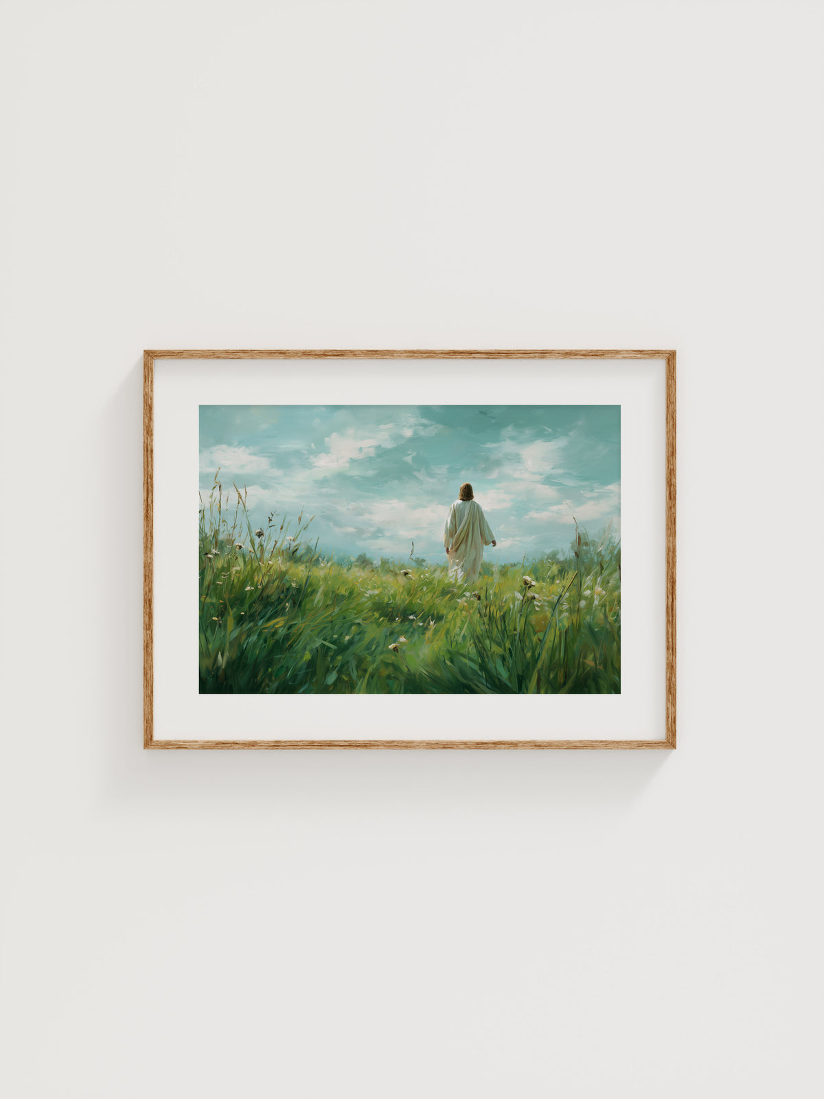 In Green Pastures | Faith-Inspired Spring Art Print