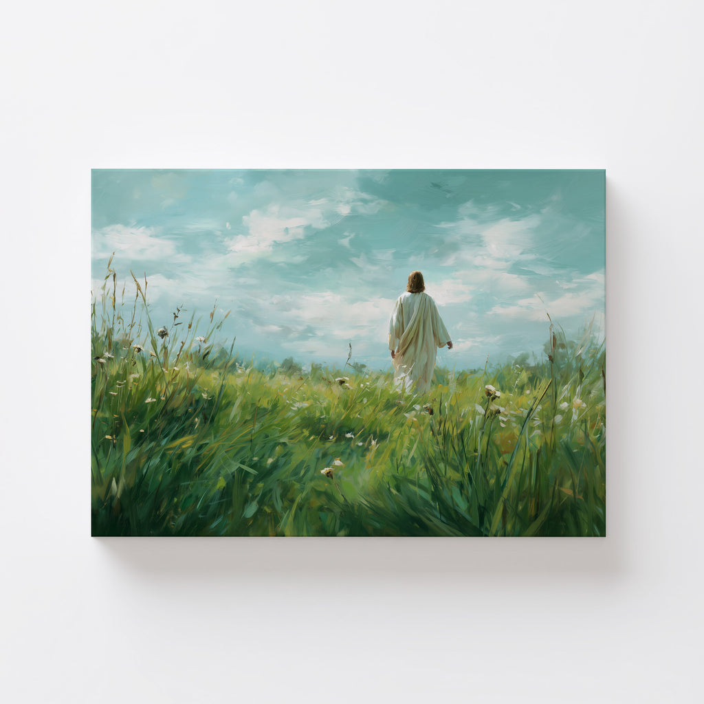 In Green Pastures | Faith-Inspired Spring Art Print