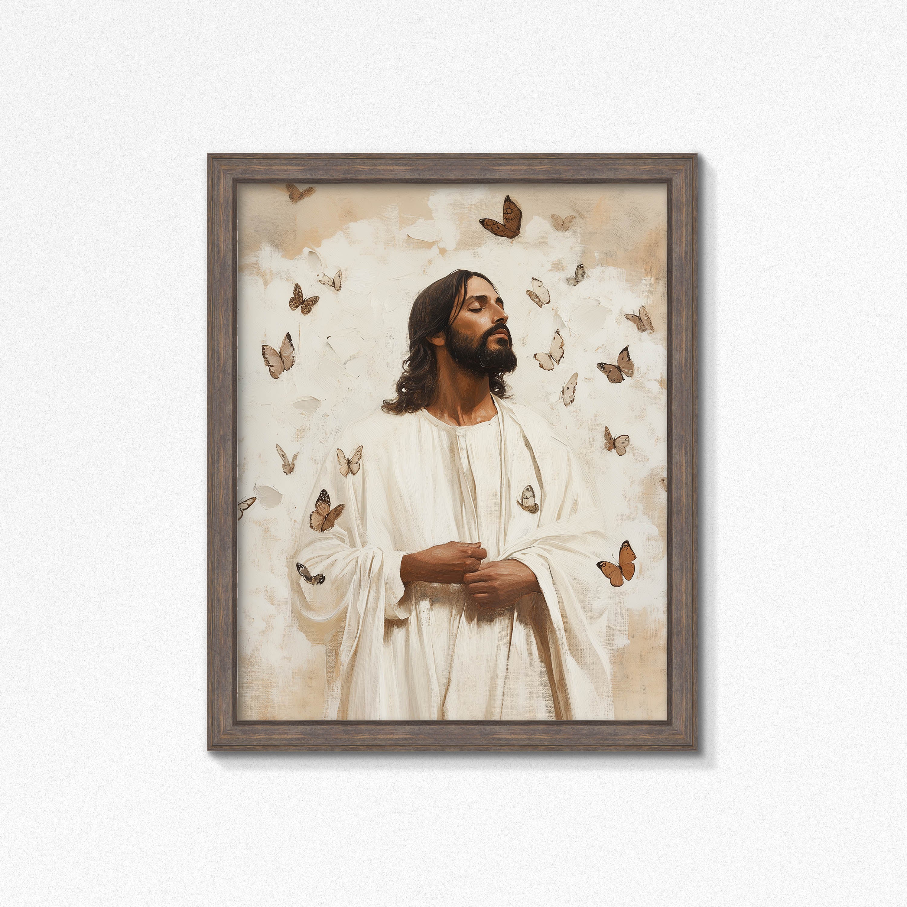 Jesus Christ-Savior Art Print-Butterfly Wings