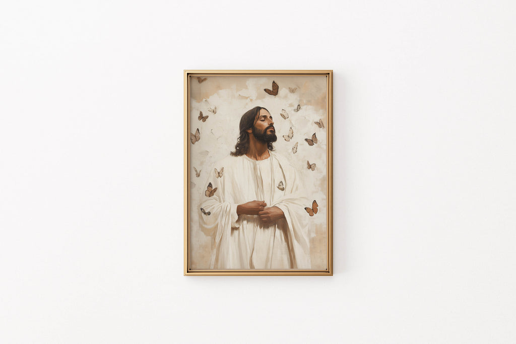 Jesus Christ-Savior Art Print-Butterfly Wings