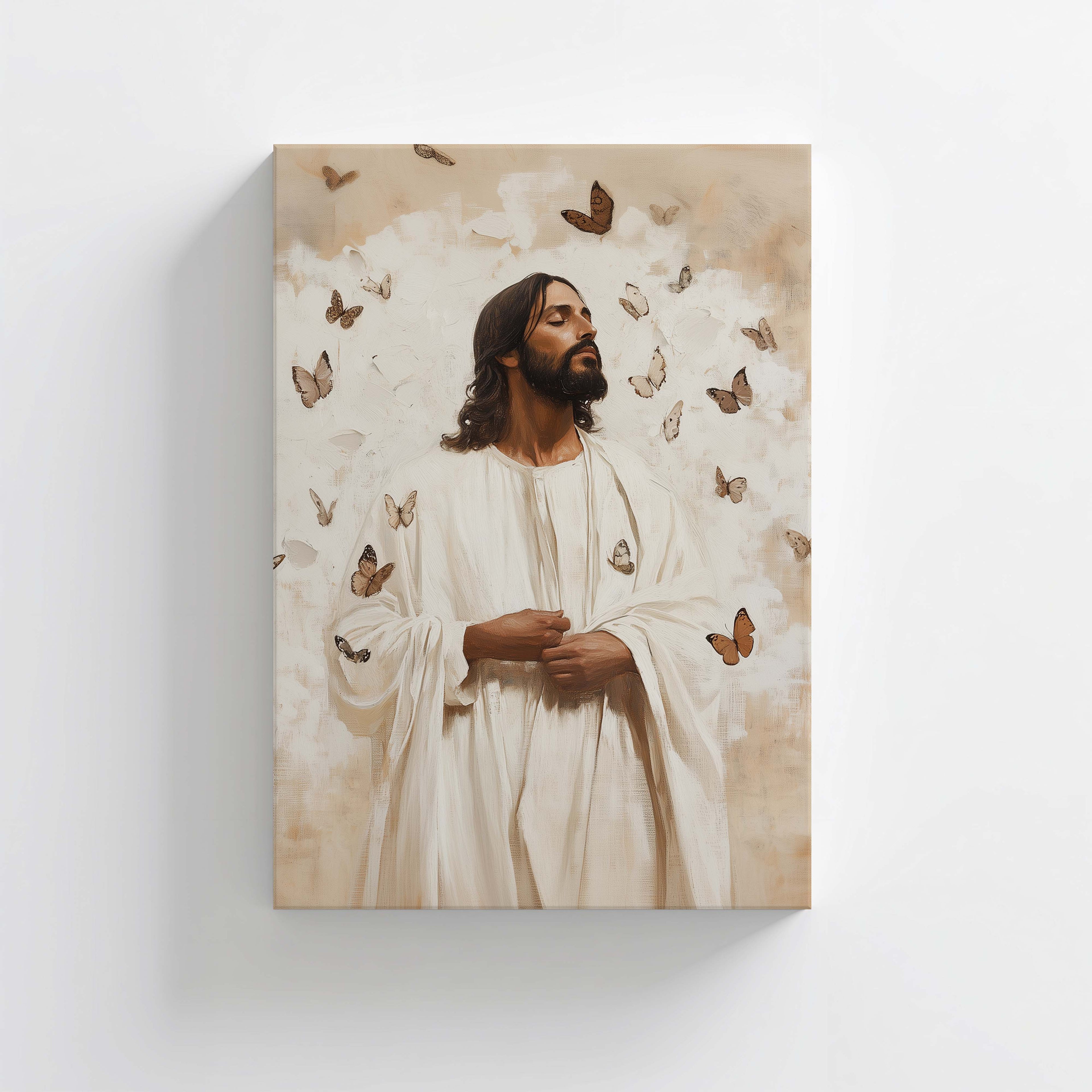 Jesus Christ-Savior Art Print-Butterfly Wings
