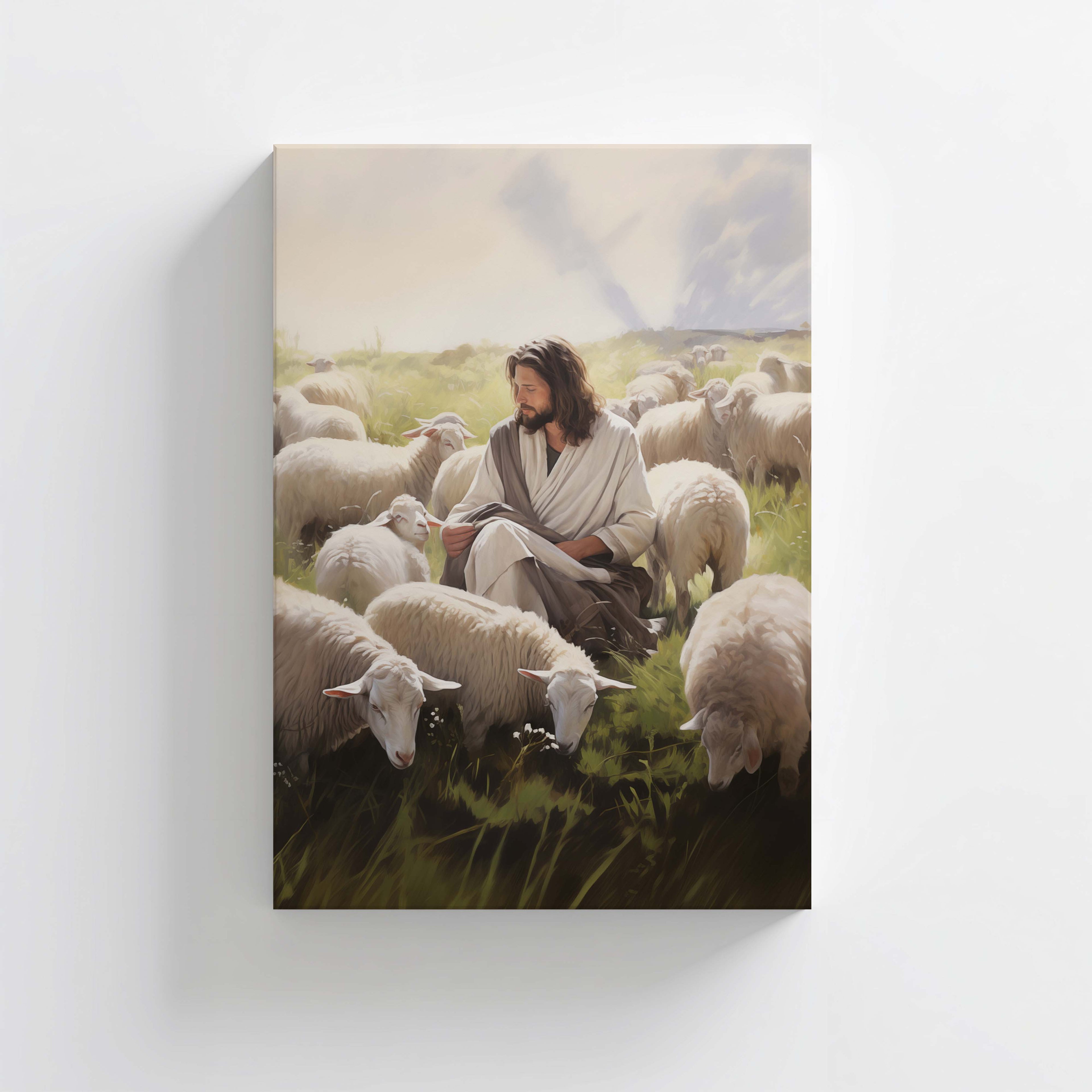 Feed My Sheep-Jesus Christ-Savior-artwork