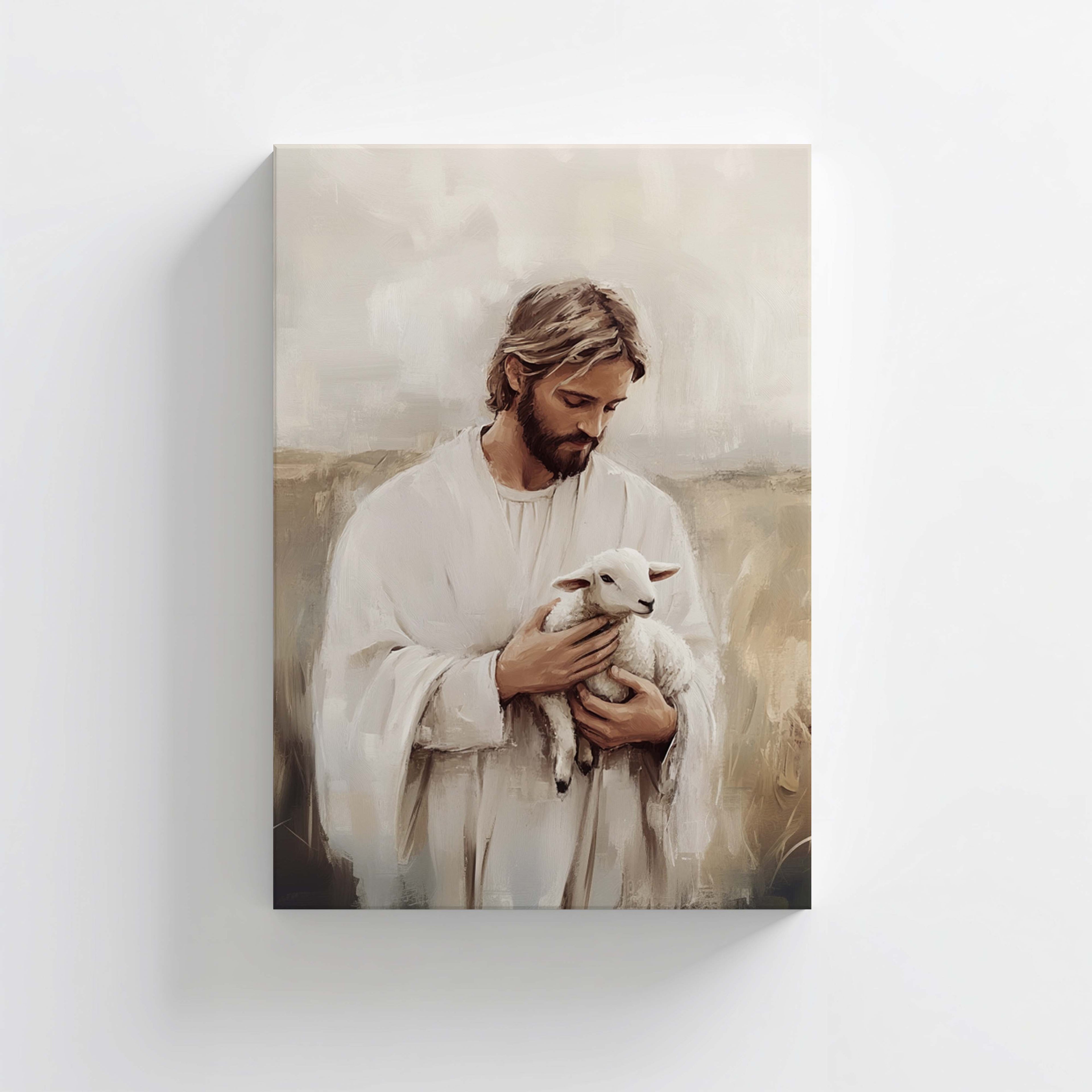 Jesus Loving Shepherd — Christian Art Print