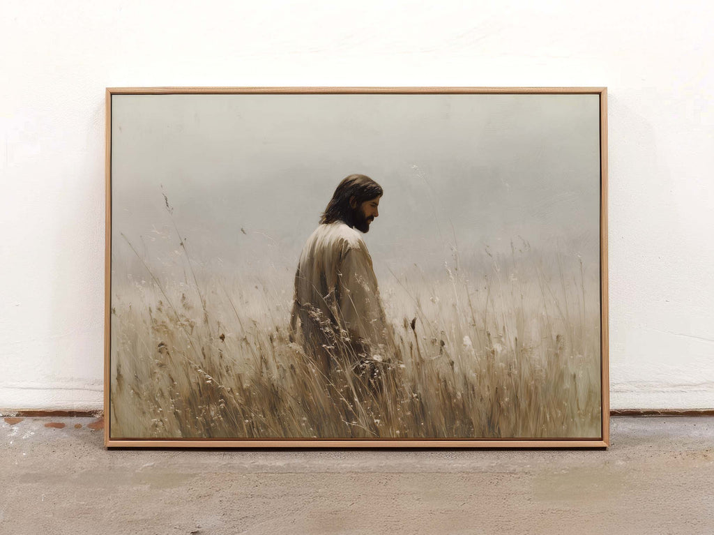 He Walks With Me — Christian Art Print