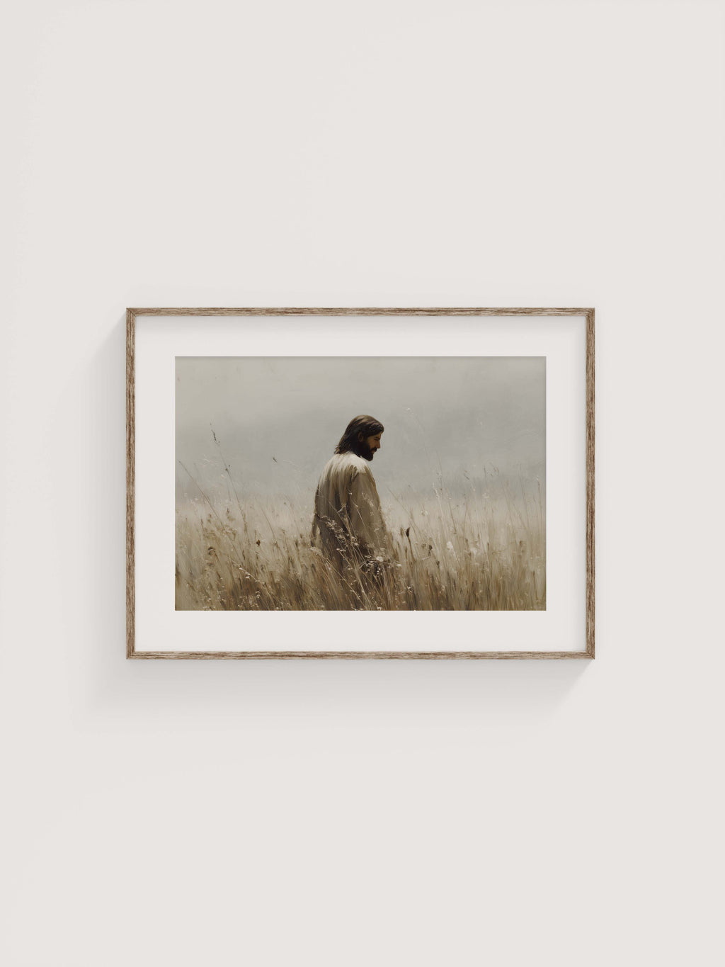 He Walks With Me — Christian Art Print