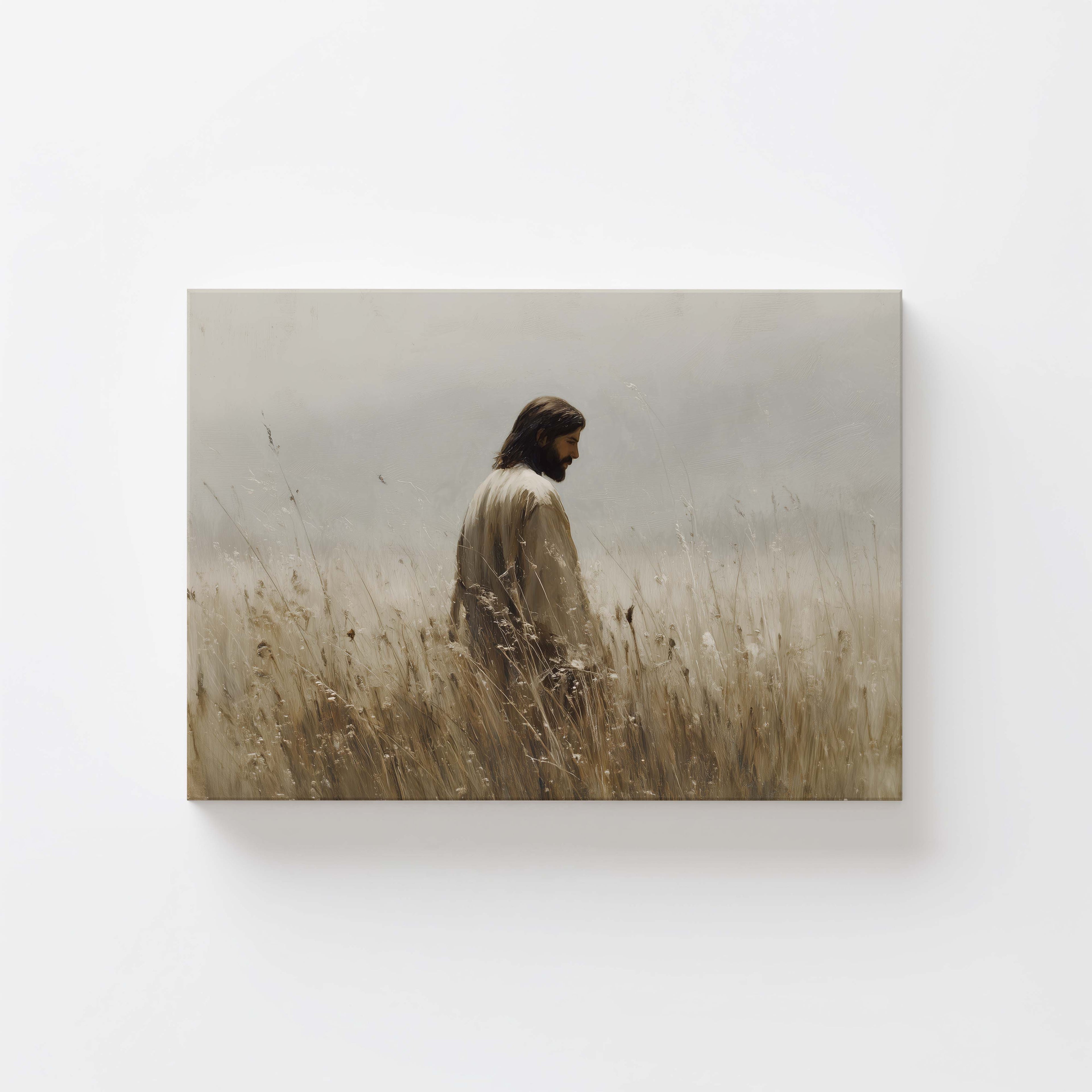 He Walks With Me — Christian Art Print