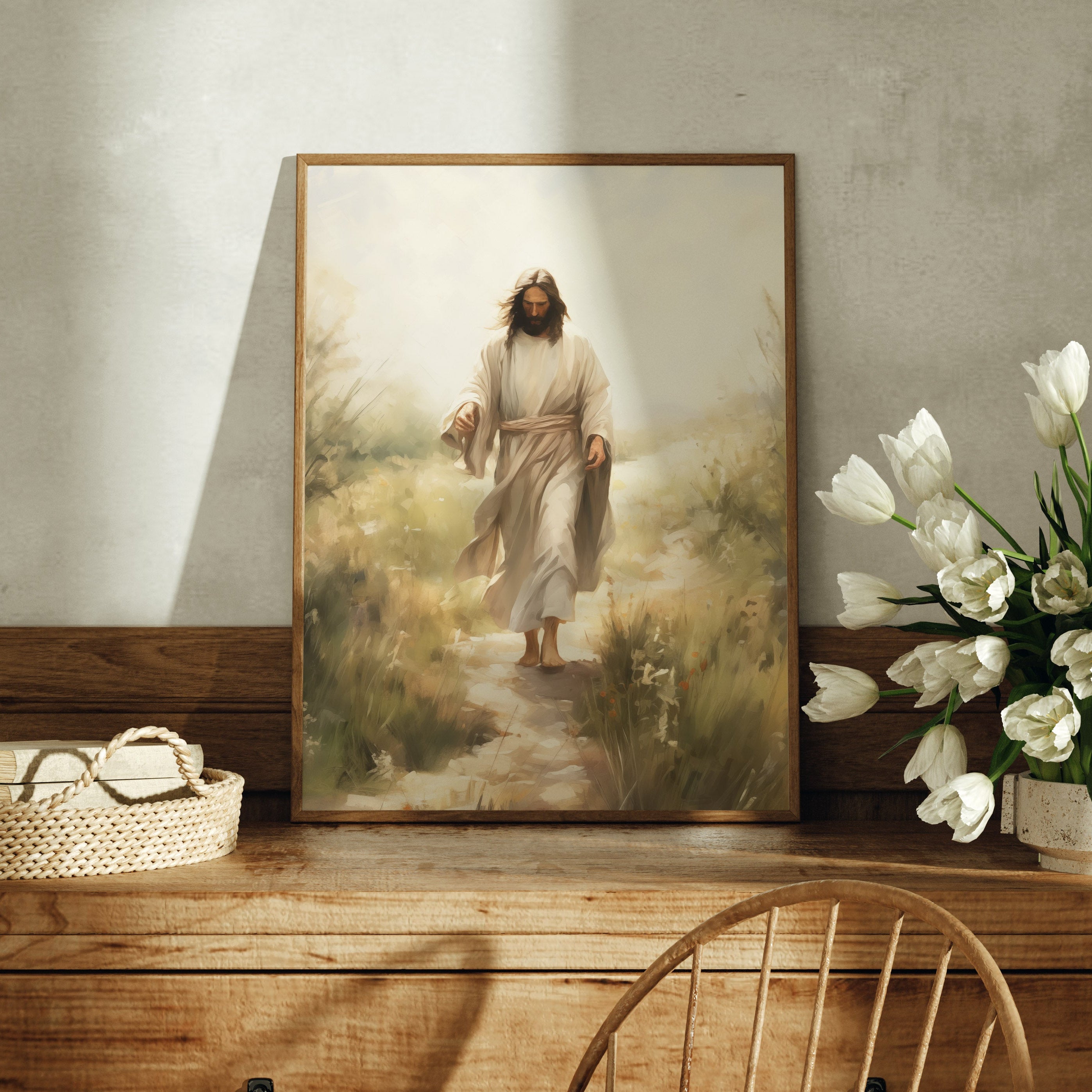 I Am the Way— Artwork of Jesus Walking Down a Path