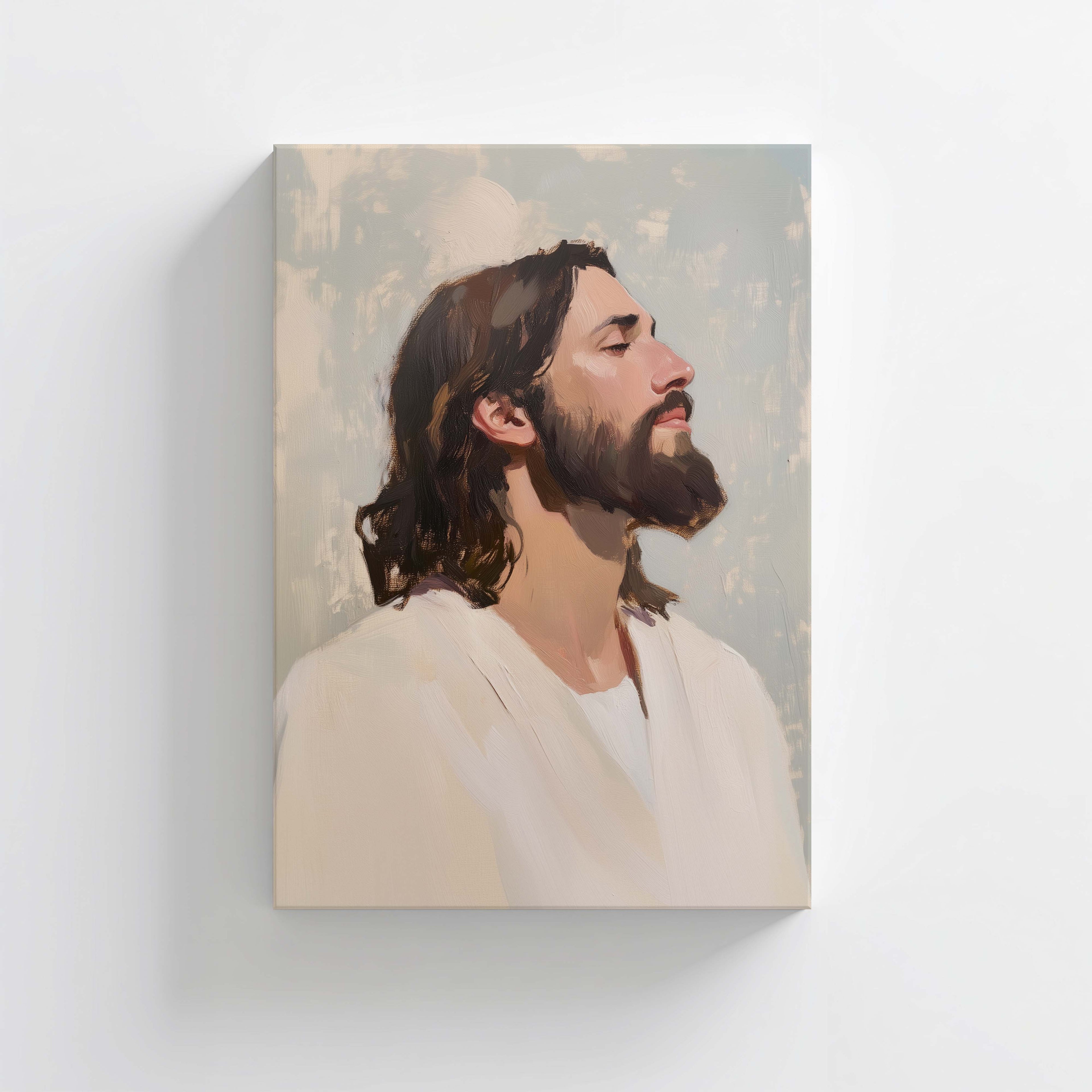 Lift Up Thine Eyes – Portrait of Jesus Christ | Christian Fine Art Print