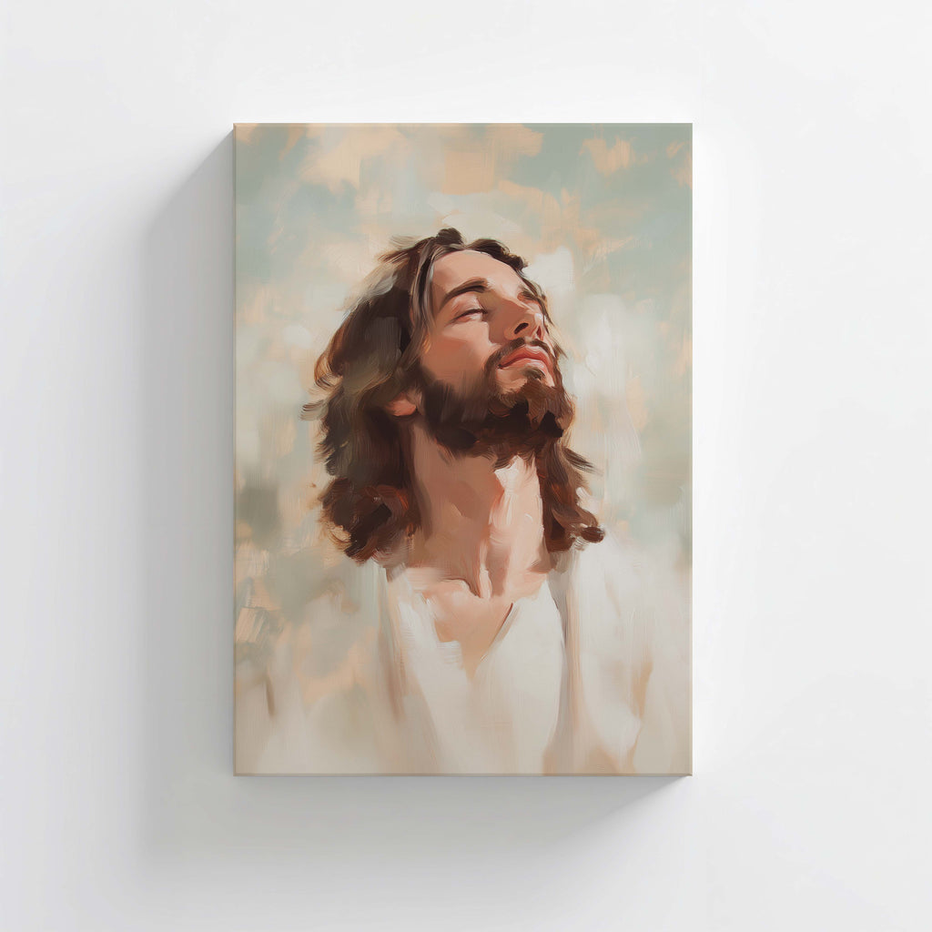Looking Into the Light — Portrait of Jesus