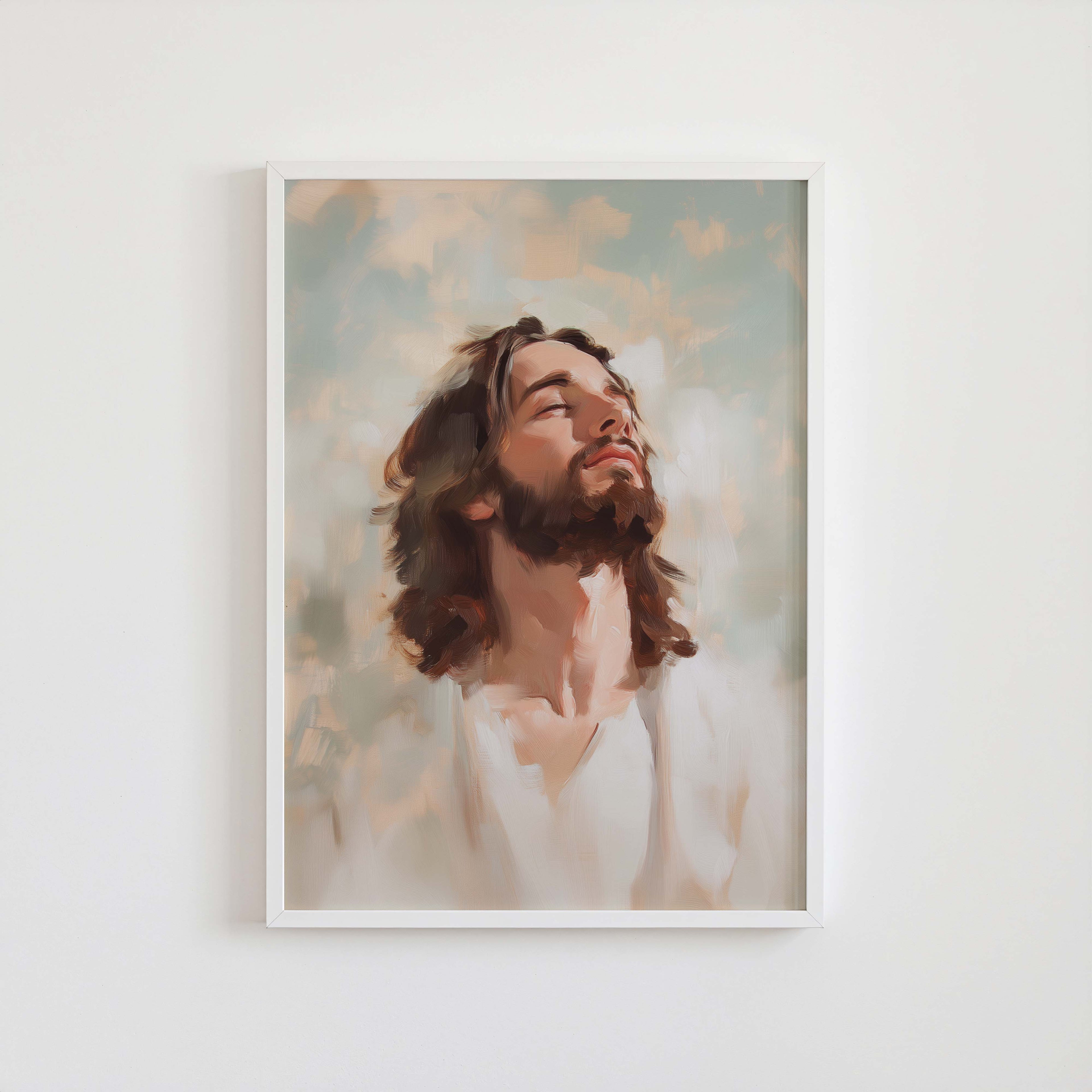 Looking Into the Light — Portrait of Jesus