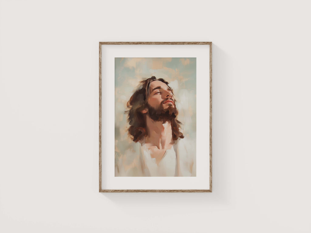 Looking Into the Light — Portrait of Jesus