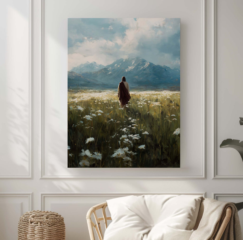 Beautiful Upon the Mountains-Jesus Christ-Savior-artwork