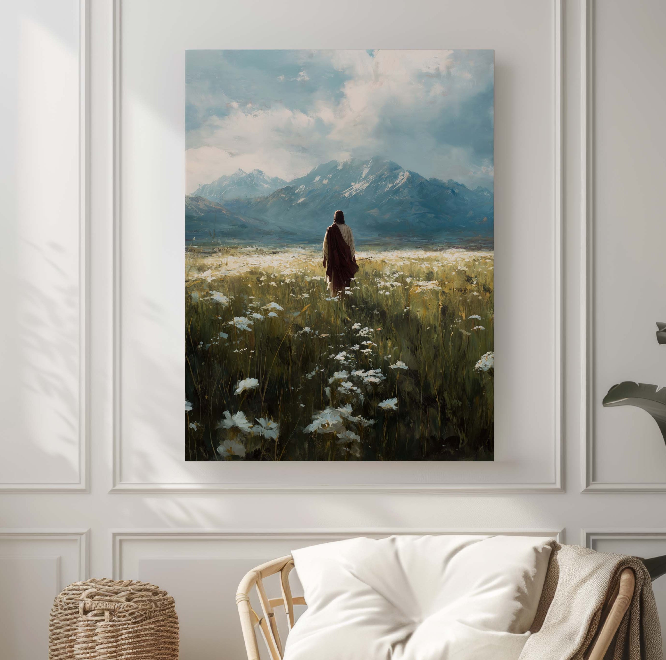 Beautiful Upon the Mountains-Jesus Christ-Savior-artwork