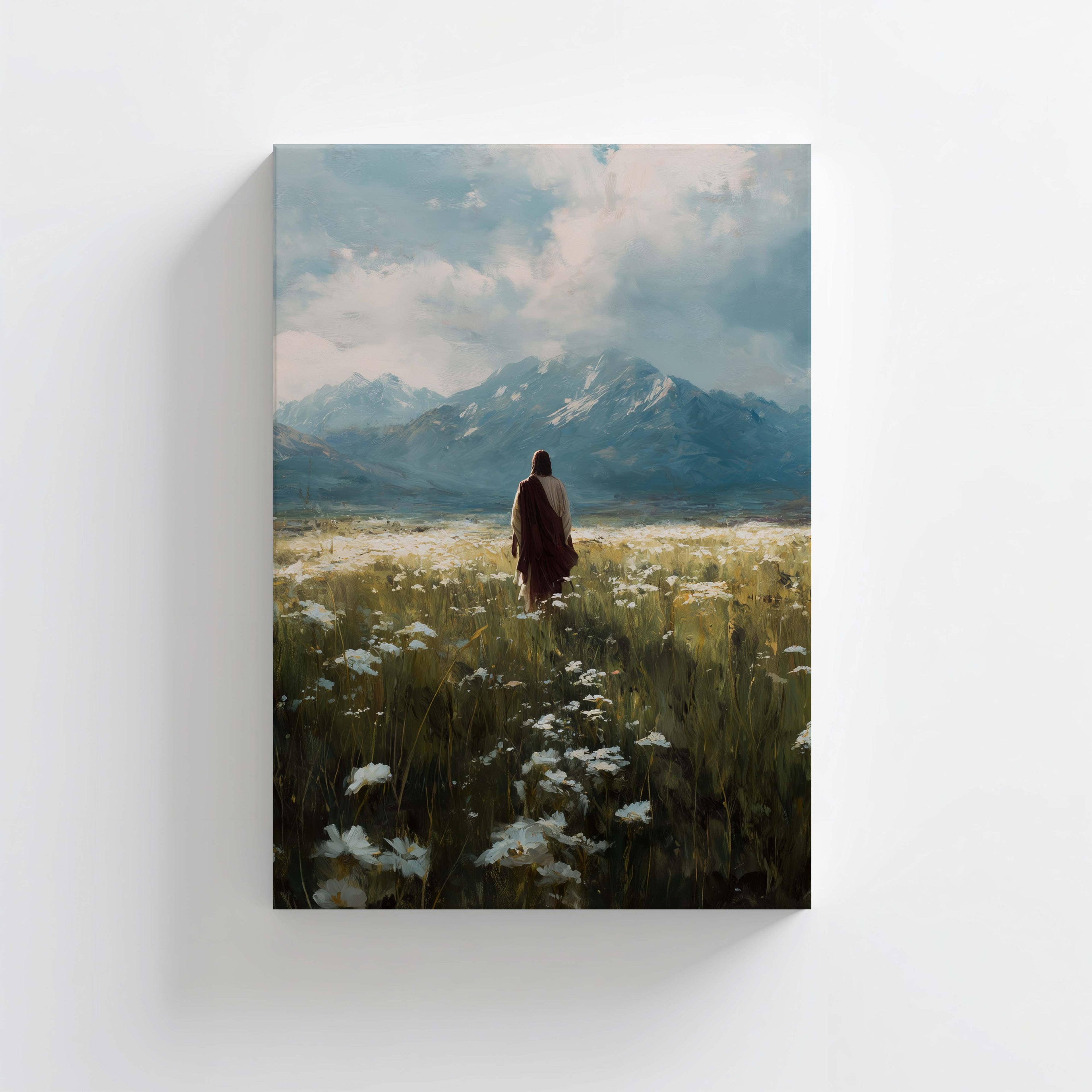 Beautiful Upon the Mountains-Jesus Christ-Savior-artwork