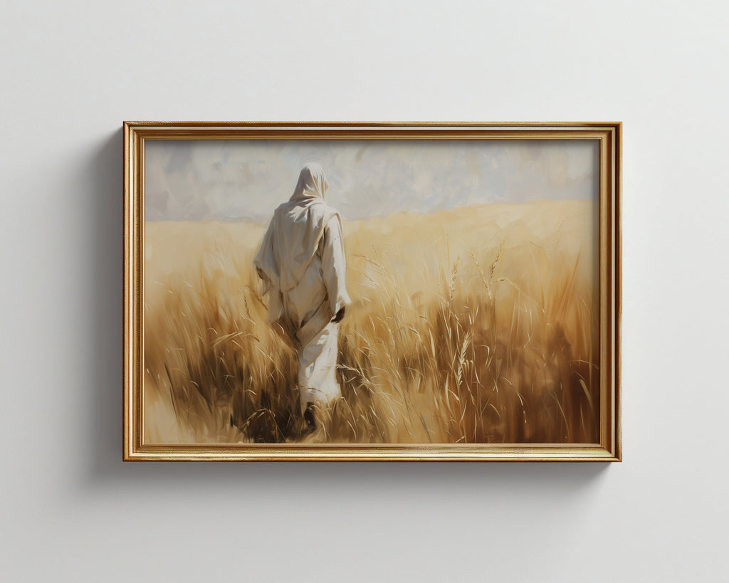 Gathered Unto Him-Jesus Christ-Savior Artwork