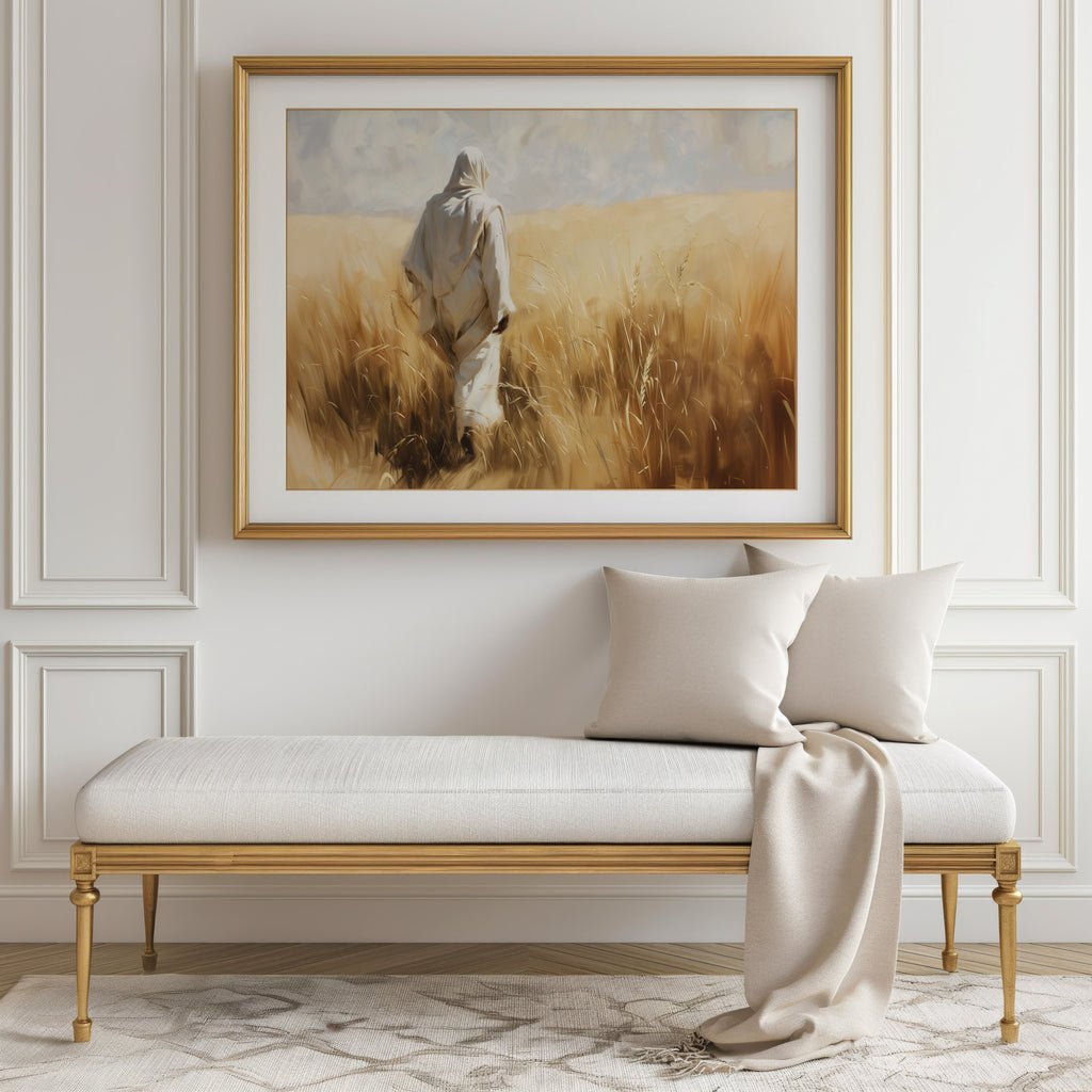 Gathered Unto Him-Jesus Christ-Savior Artwork