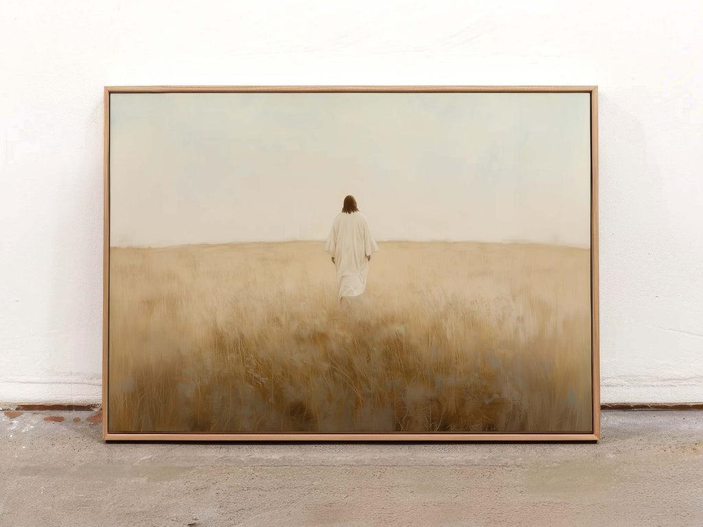 He Maketh the Fields to Grow-Jesus Christ-Savior Artwork