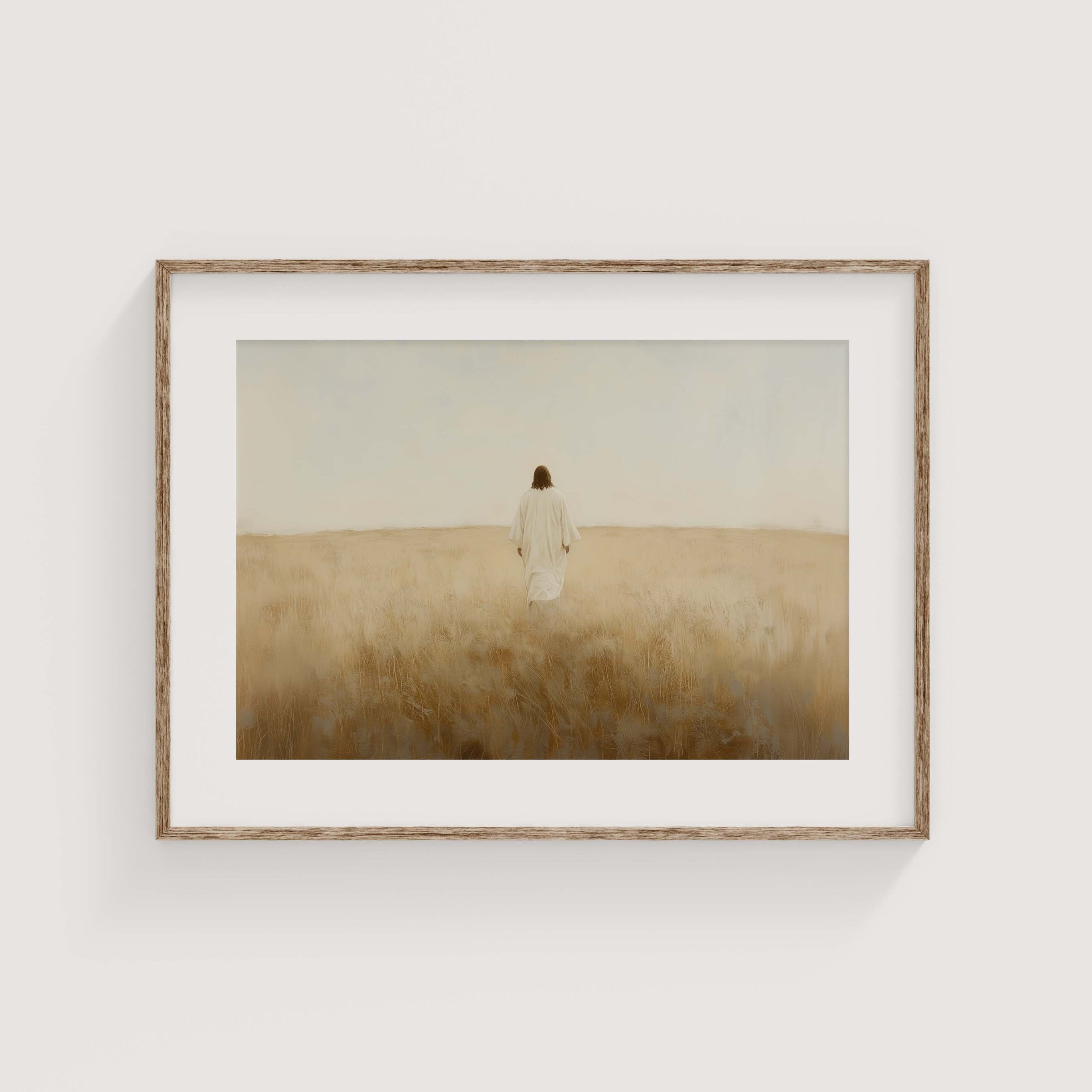 He Maketh the Fields to Grow-Jesus Christ-Savior Artwork