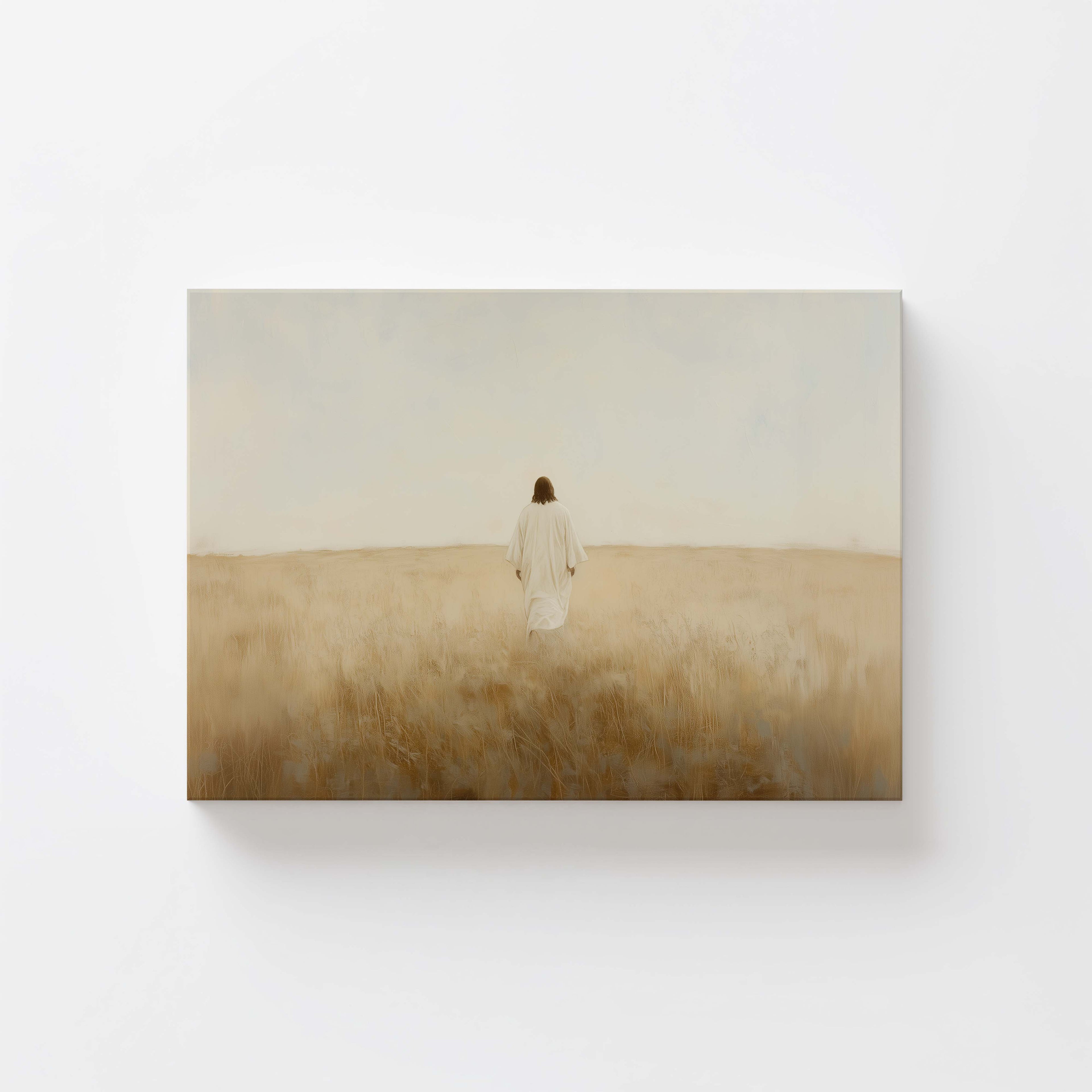 He Maketh the Fields to Grow-Jesus Christ-Savior Artwork