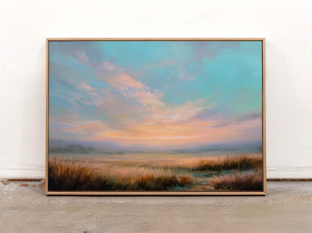 Pastel Sunset — Soft Landscape Art Print