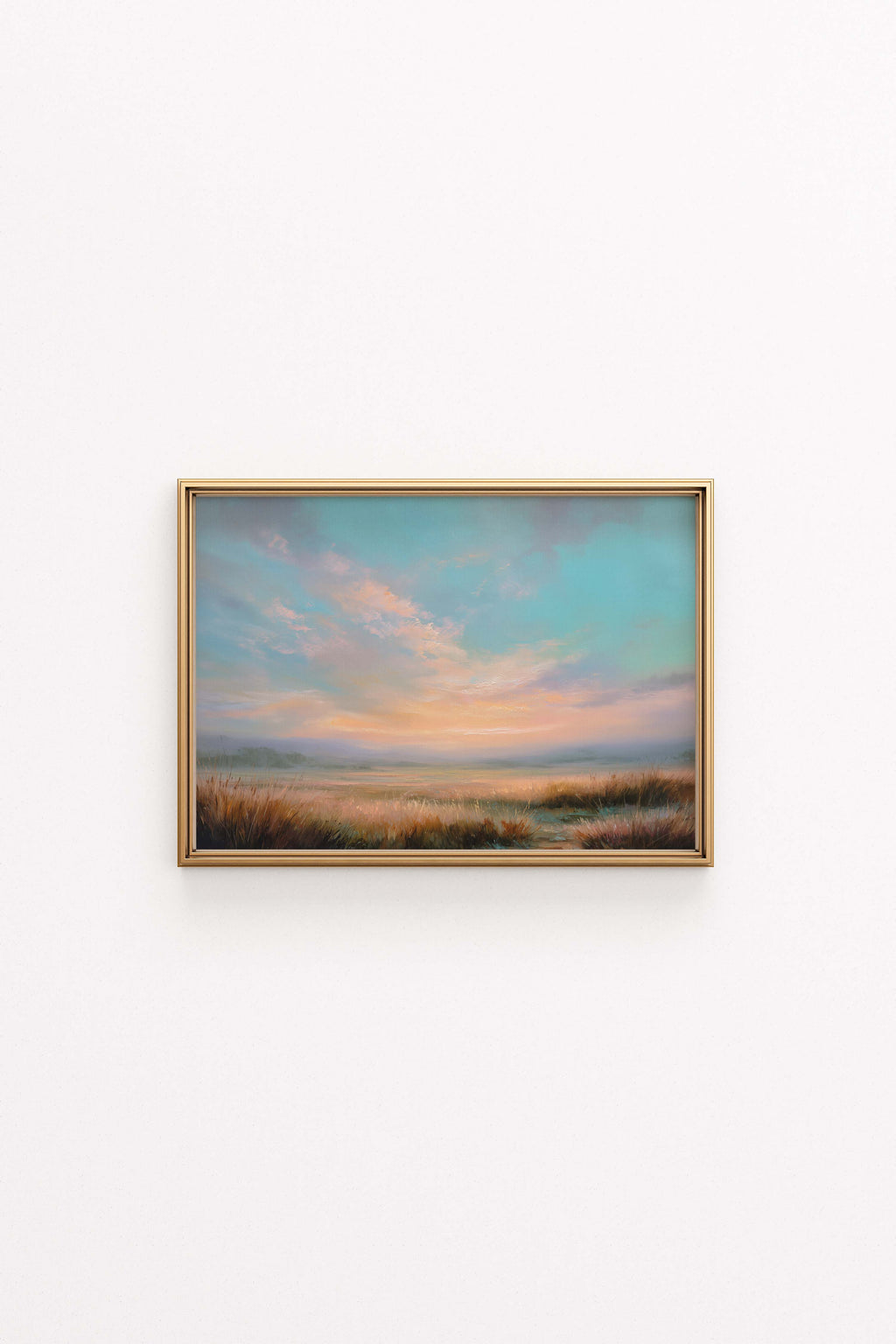 Pastel Sunset — Soft Landscape Art Print