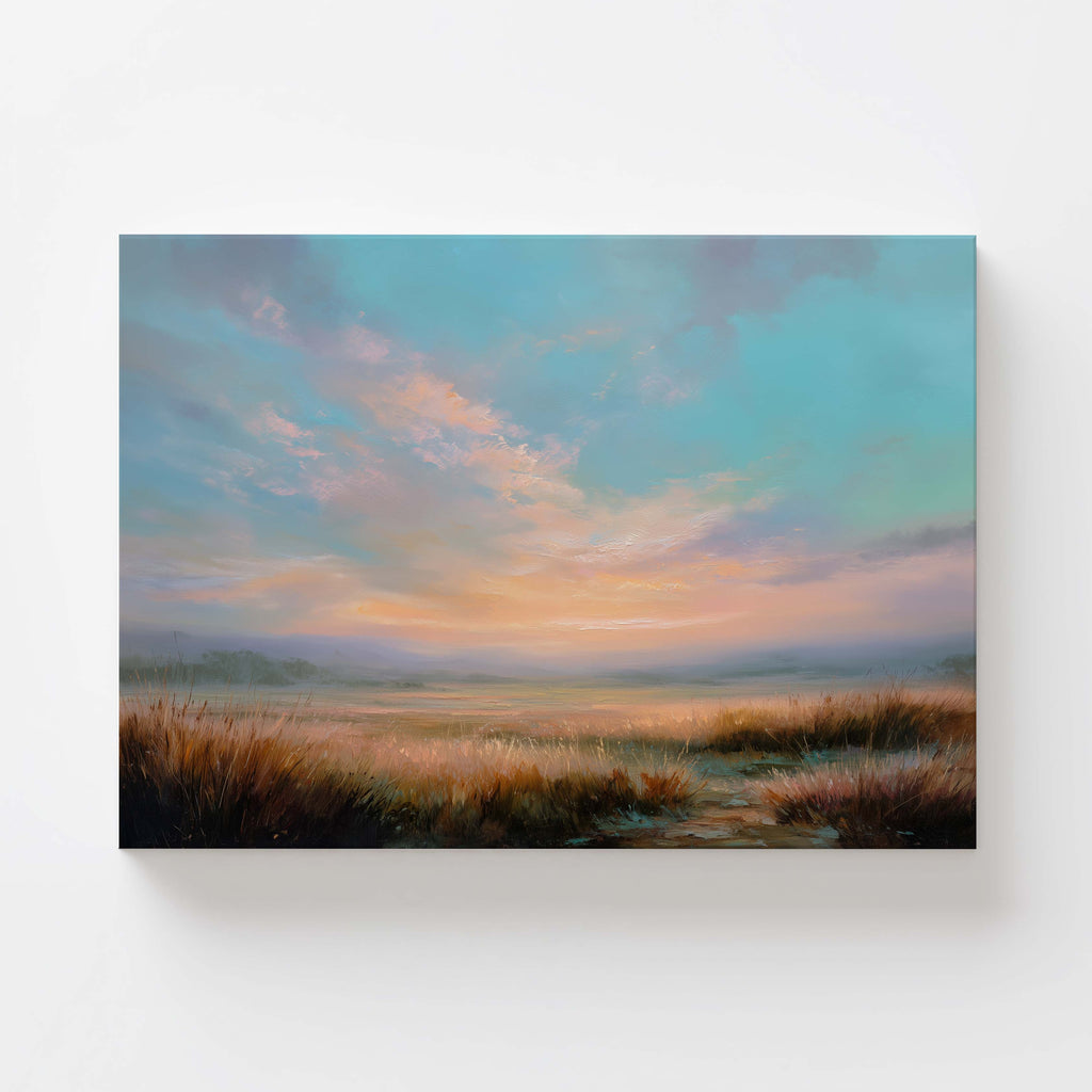Pastel Sunset — Soft Landscape Art Print